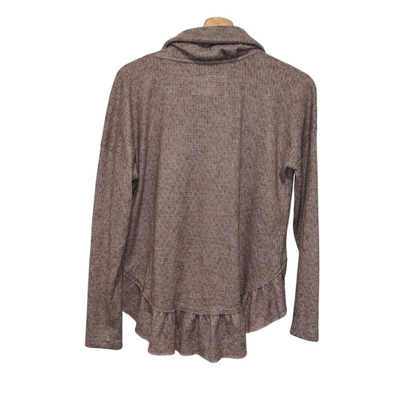 Maeve By Anthropologie Addie Ruffled Pullover Cowl Neck Sweater Women's Size XS - Picture 3 of 10